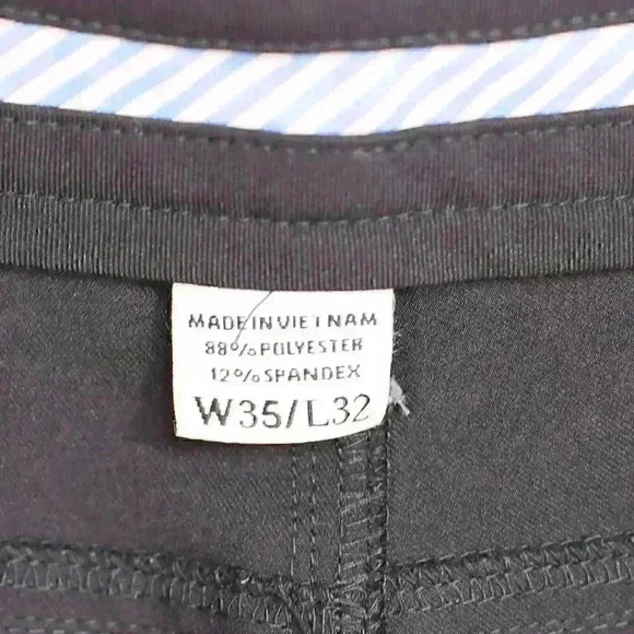 Foot Joy FJ Golf Pants Men’s Athletic Fit Size 35X32 Black Stretch Sports - Picture 9 of 12